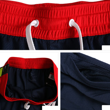 Short de basket-ball rouge marine pour hommes